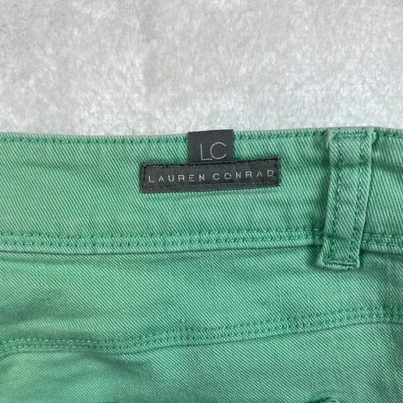 LC Lauren Conrad Green Jean Shorts - Picture 12 of 12